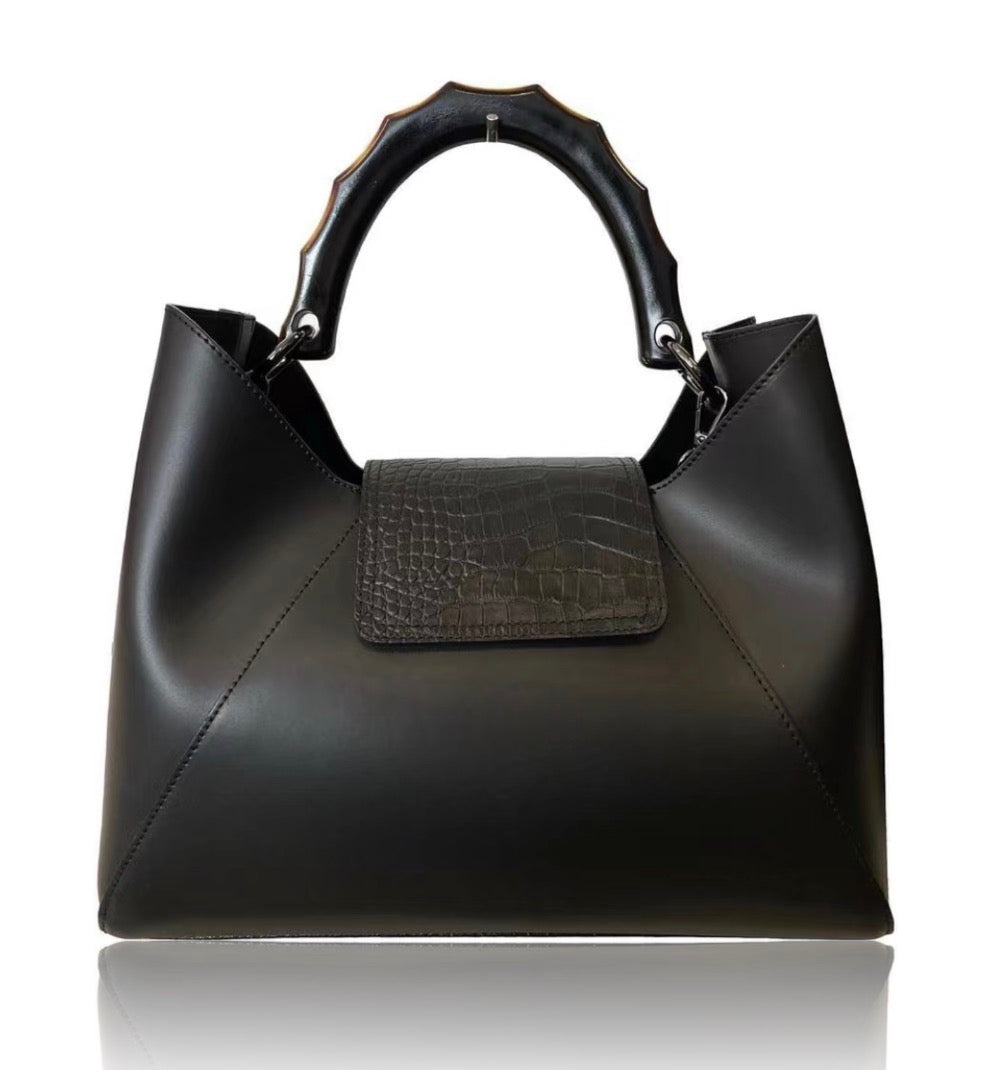 Modarno Borsa a mano in Pelle con pattina in Cavallino "Chloe"