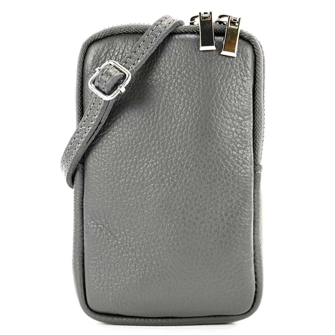 Modarno Piccola Borsa a Tracolla per Cellulare uomo e donna in Vera Pelle 11cm x 2cm x 18cm