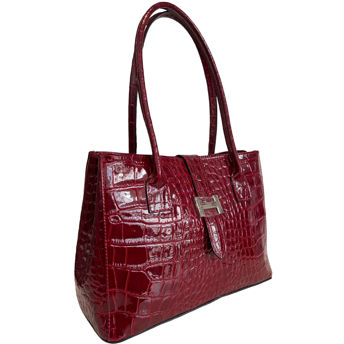 Modarno Borsa donna da spalla in vera pelle fantasia cocco 32x11x24 cm