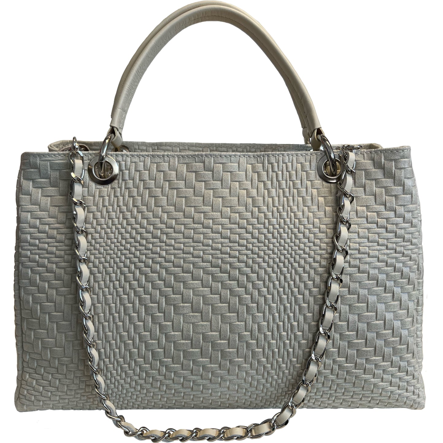 Modarno Borsa a mano da donna in vera pelle con tracolla 35x15x22 cm