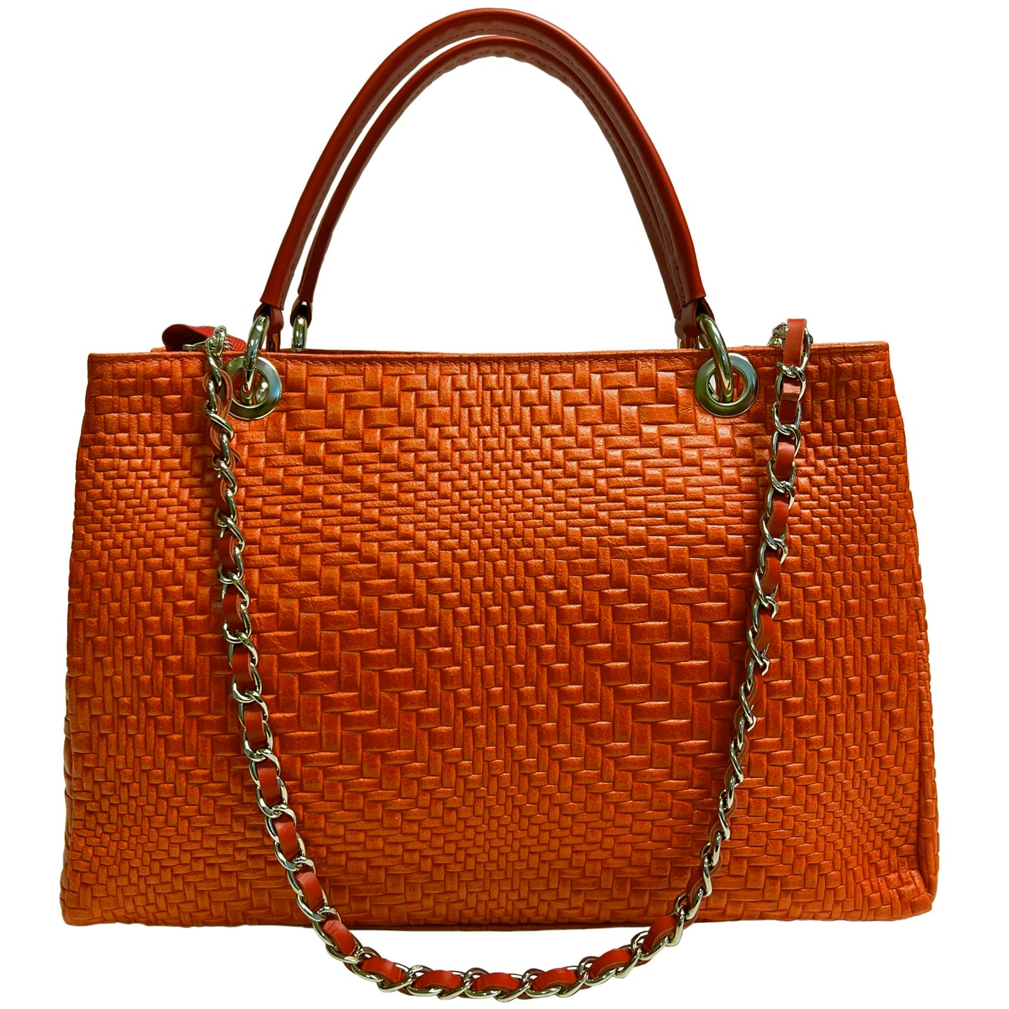 Modarno Borsa a mano da donna in vera pelle con tracolla 35x15x22 cm