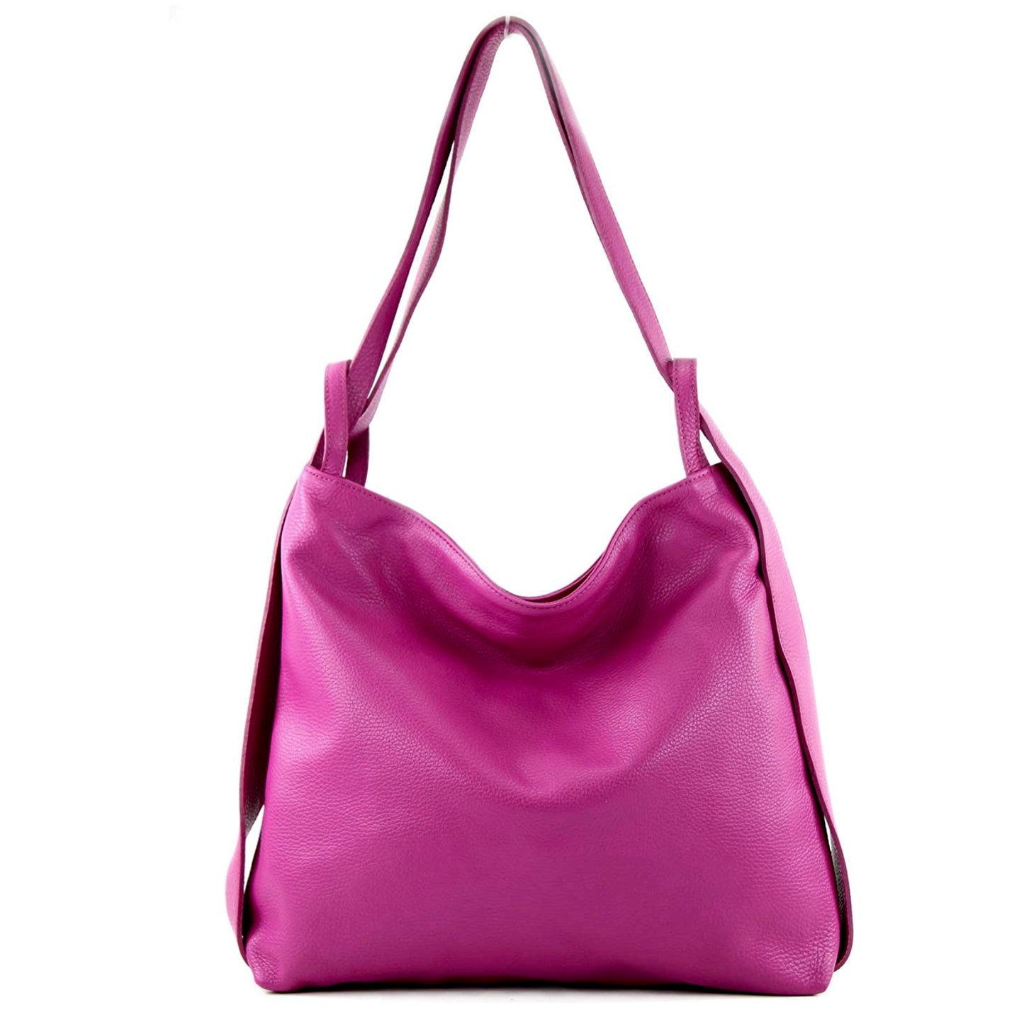 Modarno Shopper Zaino in Vera Pelle da donna 2in1