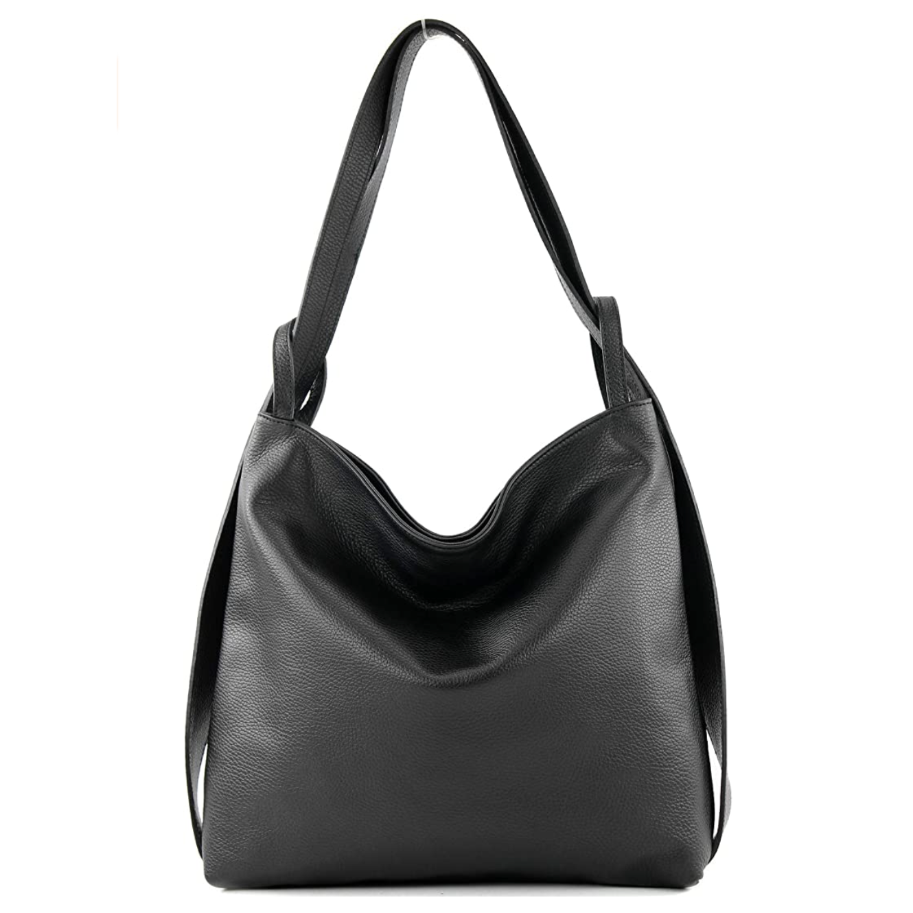 Modarno Shopper Zaino in Vera Pelle da donna 2in1