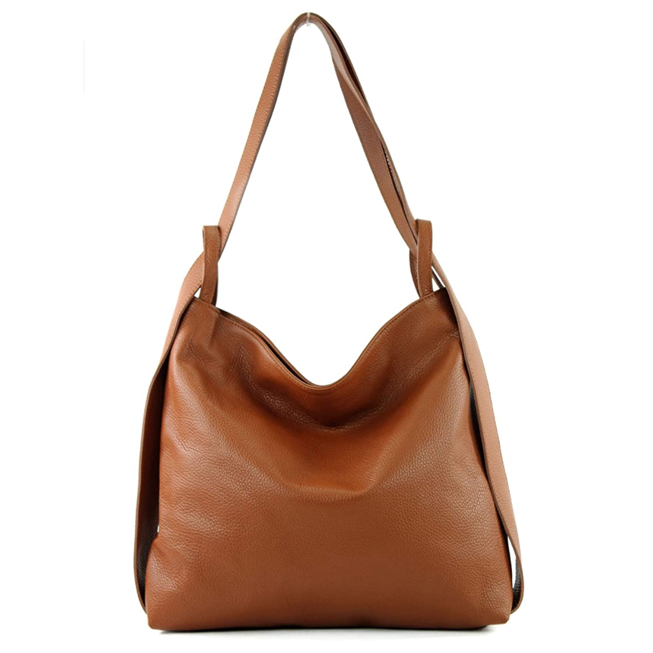 Modarno Shopper Zaino in Vera Pelle da donna 2in1