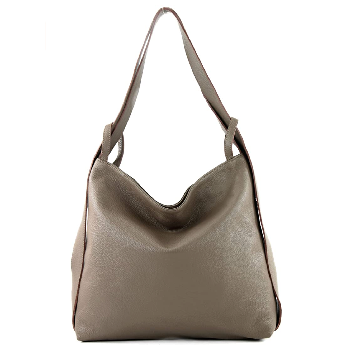 Modarno Shopper Zaino in Vera Pelle da donna 2in1