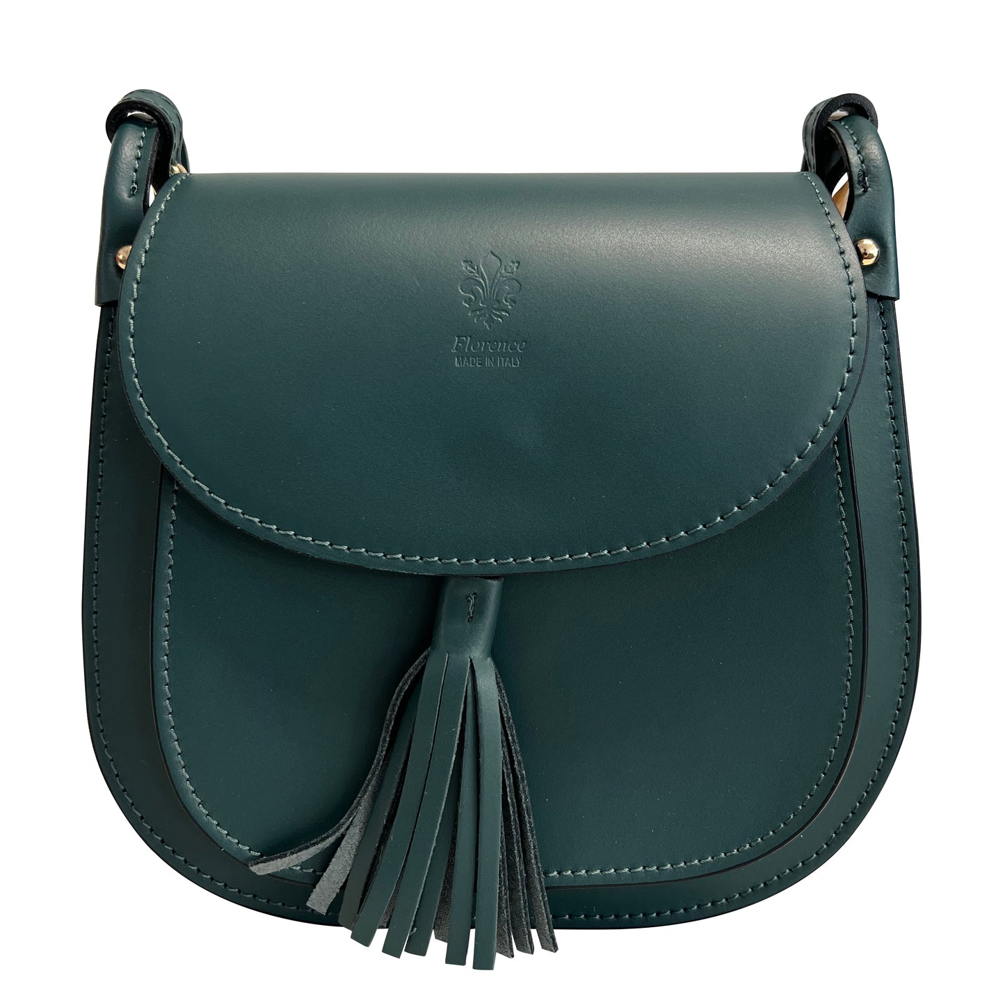 Modarno Borsa a Spalla Tracollina da Donna in Vera Pelle Made in Italy - 23x21x7