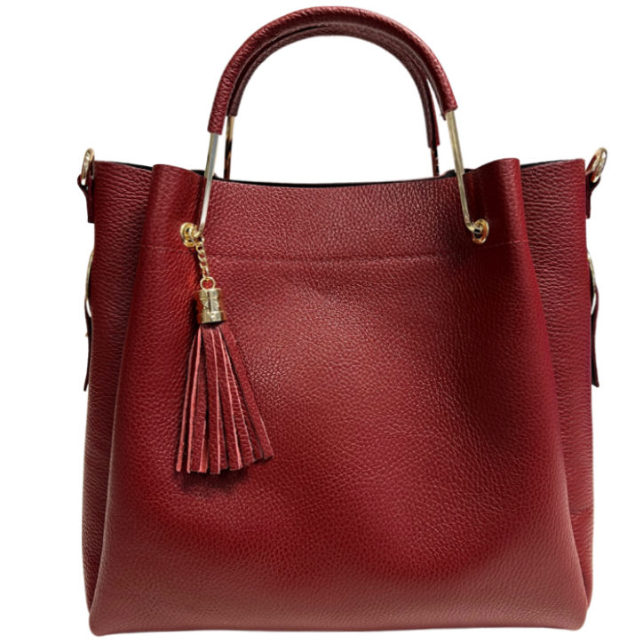 Modarno Bucket Bag für Damen aus echtem Leder + Innentasche Modell Fiona