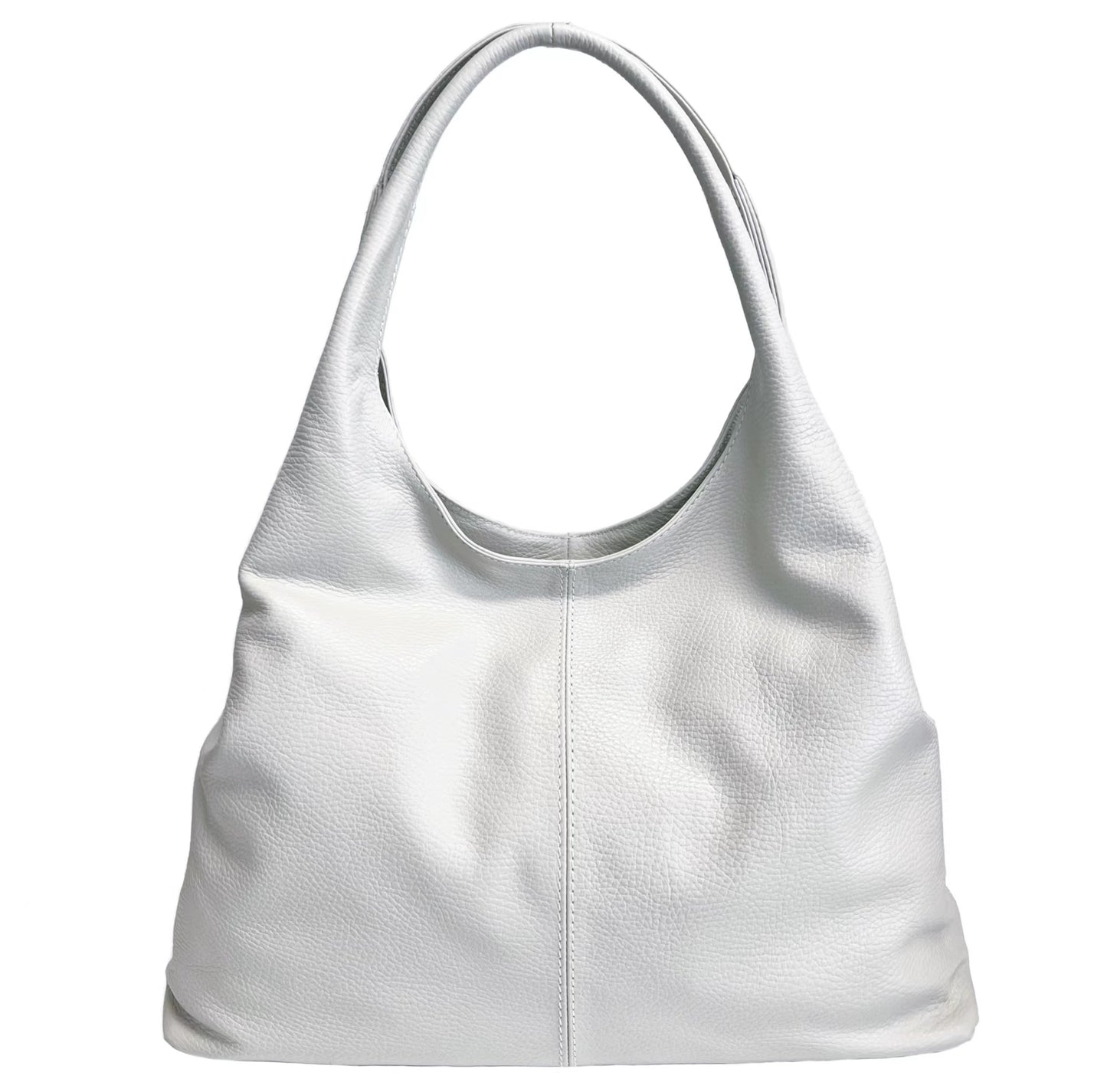 Modarno Sacca da Donna in Pelle | Nero | Borsa a Spalla | Vera Pelle | Made in Italy | Modello Samona