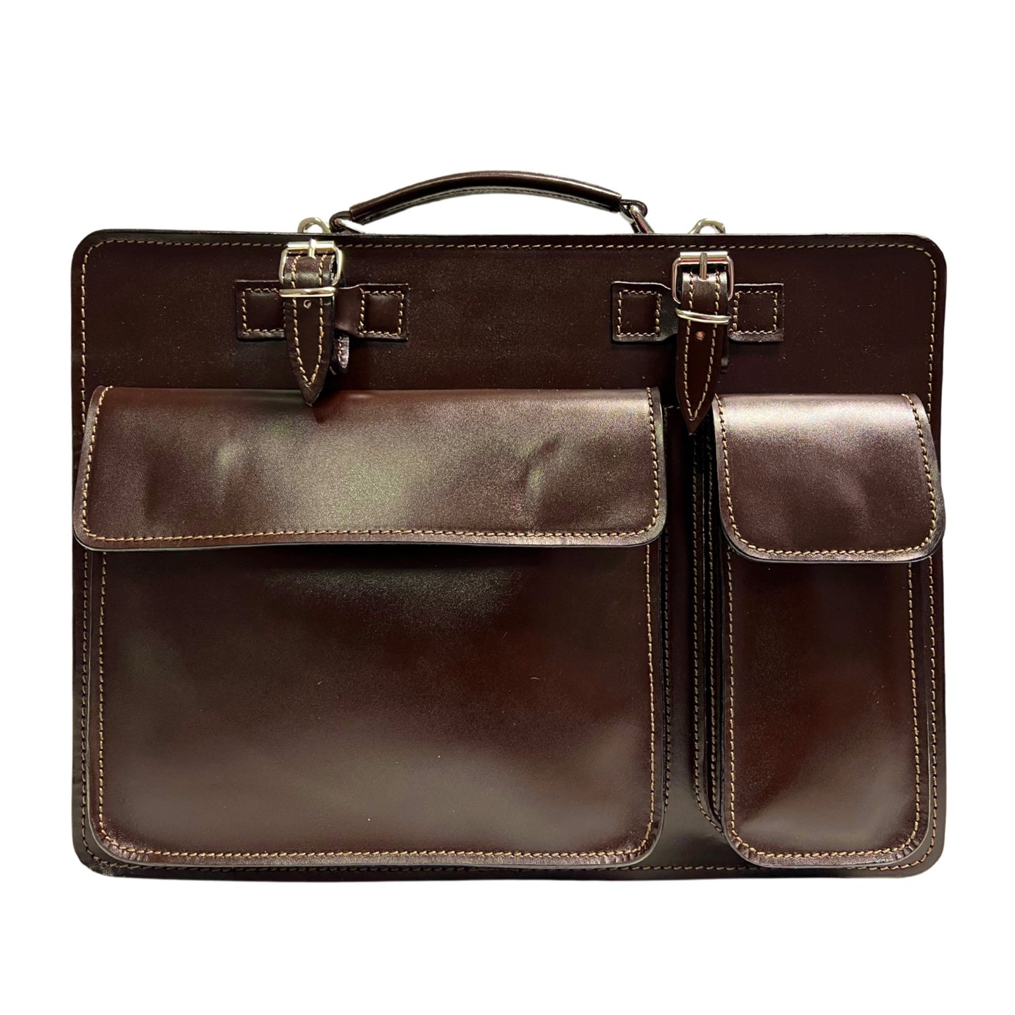 Modarno Leder Aktentasche Herren, Ledertasche, Anwaltstasche, Weihnachtsgeschenk für Ihn, Businesstasche, Made in Italy, Schultertasche
