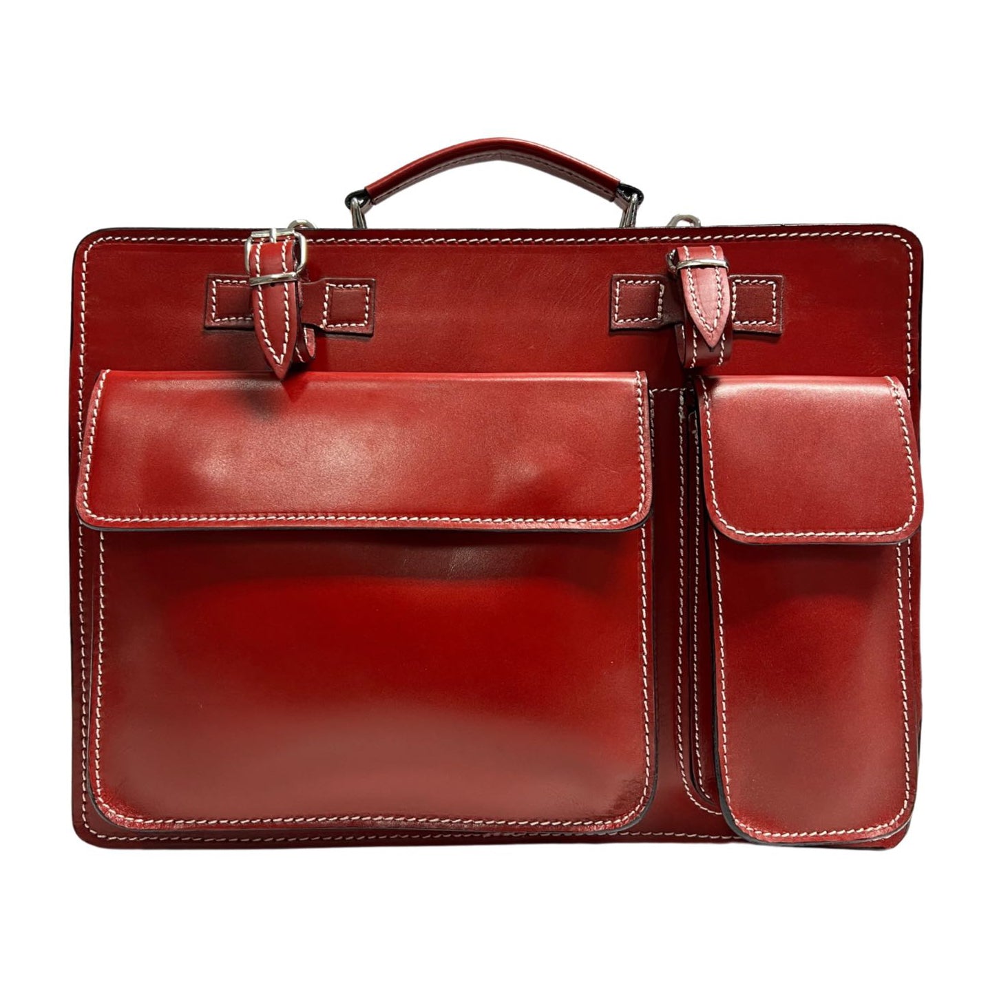 Modarno Leder Aktentasche Herren, Ledertasche, Anwaltstasche, Weihnachtsgeschenk für Ihn, Businesstasche, Made in Italy, Schultertasche
