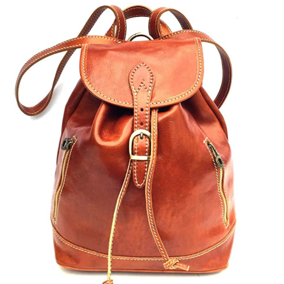 Modarno Zaino in Vera Pelle Made in Italy Vintage Fatto a Mano in Italia da Esperti Artigiani – Zaino Donna in Pelle Vera con Spallacci Regolabili e Tasca per Tablet