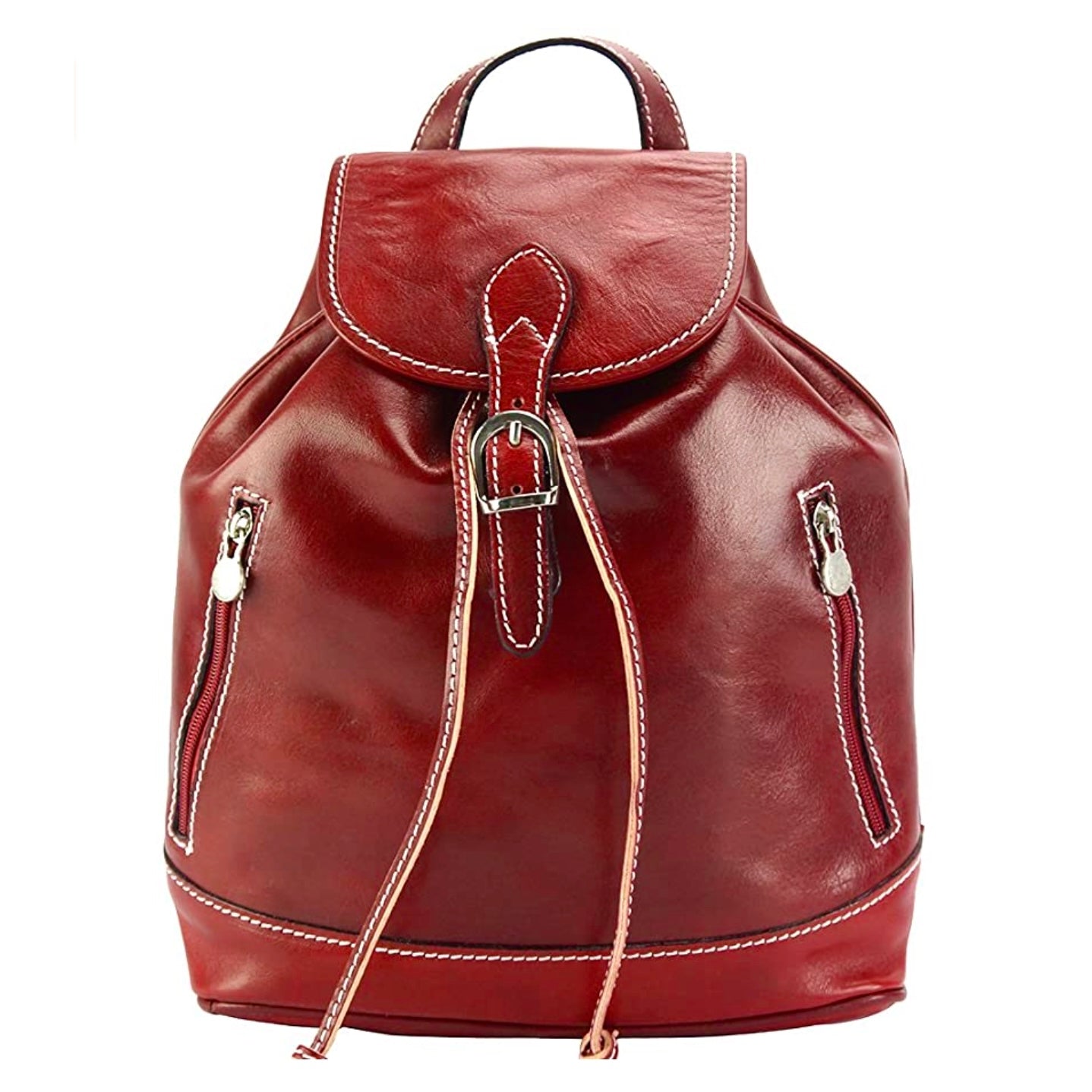 Modarno Zaino in Vera Pelle Made in Italy Vintage Fatto a Mano in Italia da Esperti Artigiani – Zaino Donna in Pelle Vera con Spallacci Regolabili e Tasca per Tablet