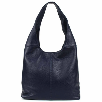 Modarno Hobo-Umhängetasche aus echtem Leder, hergestellt in Italien, 38 x 16 x 28 cm