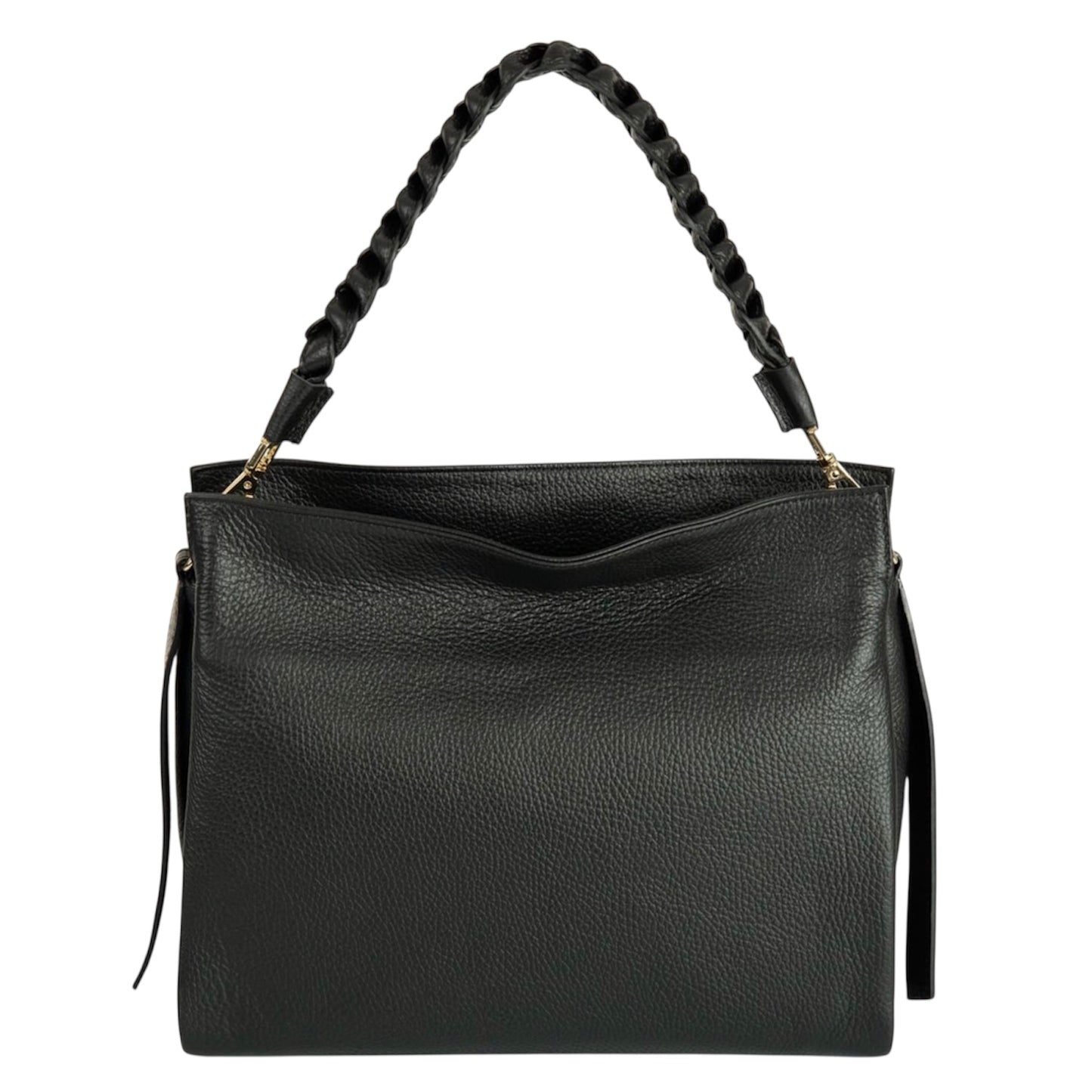 Modarno Borsa donna a tracolla/mano con manico intrecciato 31x13x24 cm