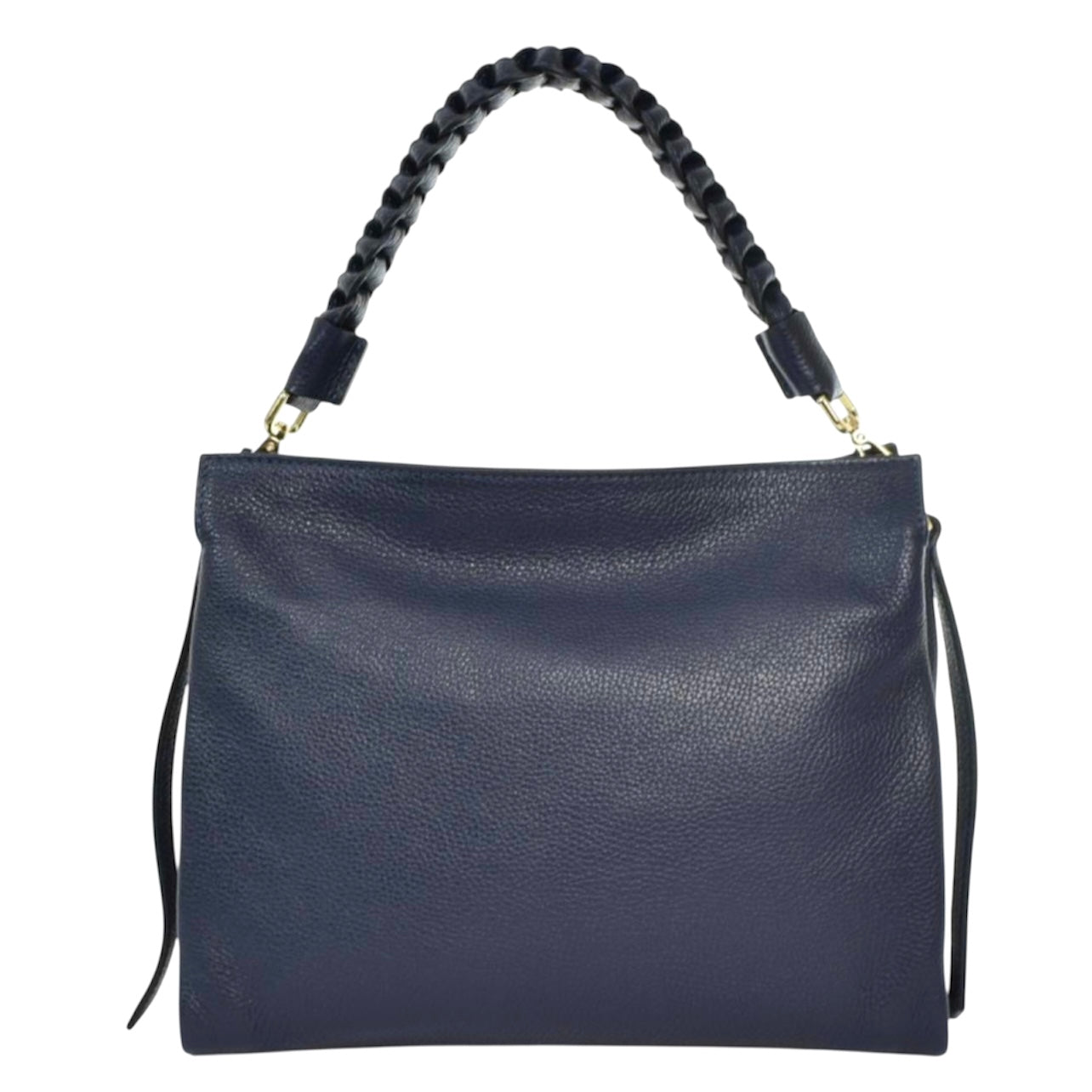 Modarno Borsa donna a tracolla/mano con manico intrecciato 31x13x24 cm