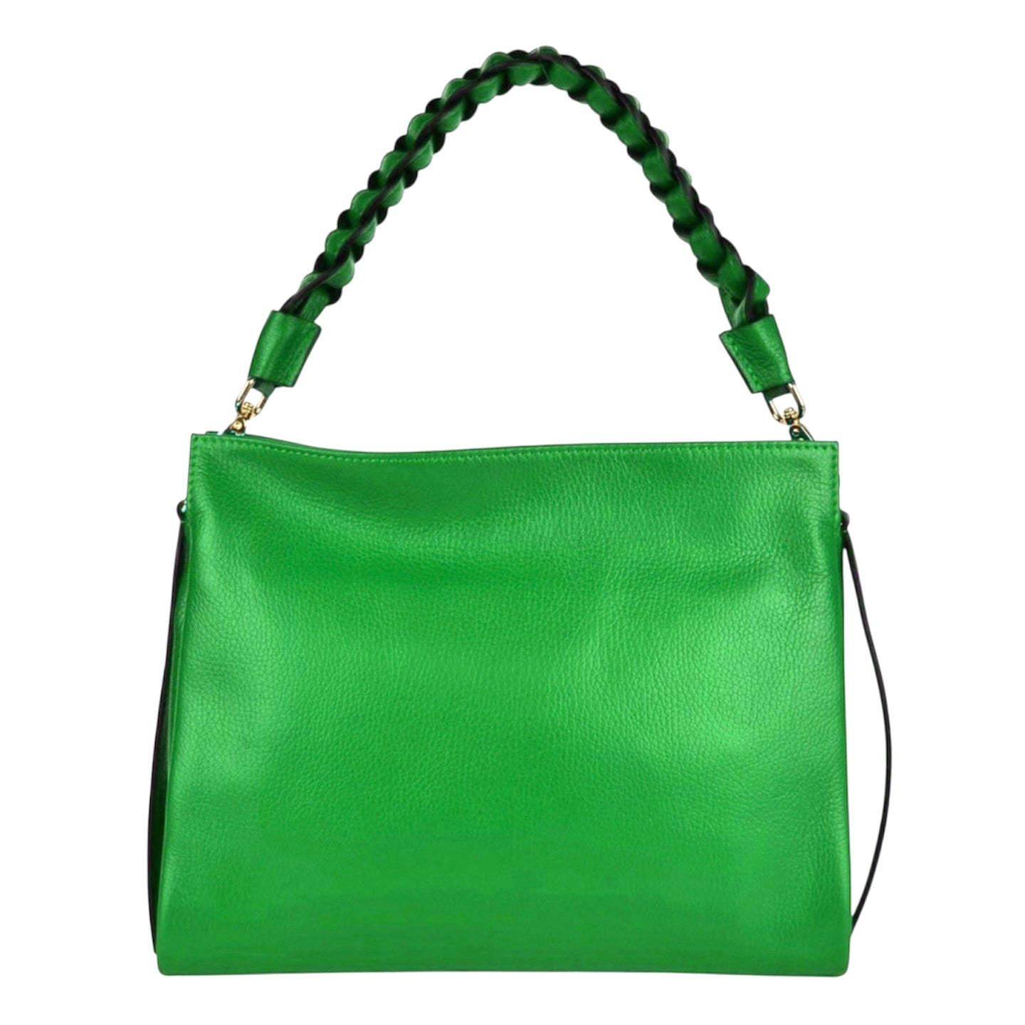 Modarno Borsa donna a tracolla/mano con manico intrecciato 31x13x24 cm