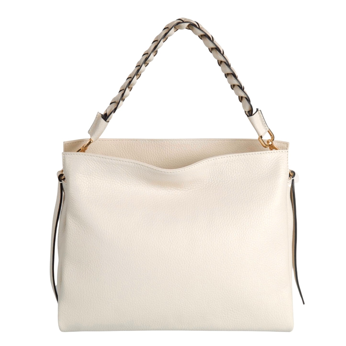 Modarno Borsa donna a tracolla/mano con manico intrecciato 31x13x24 cm