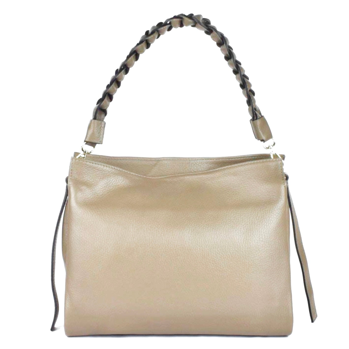 Modarno Borsa donna a tracolla/mano con manico intrecciato 31x13x24 cm