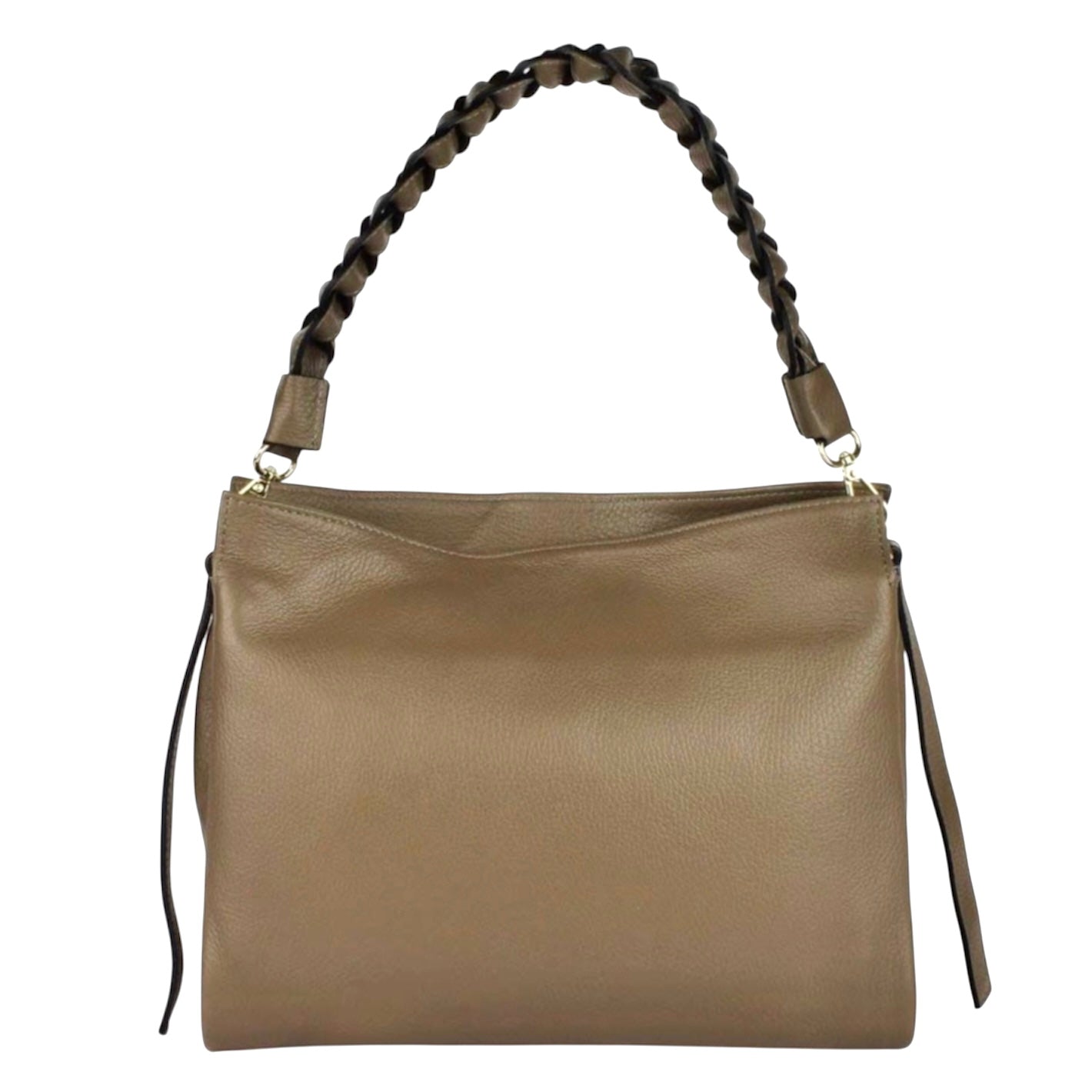 Modarno Borsa donna a tracolla/mano con manico intrecciato 31x13x24 cm