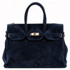 Modarno Borsa Birk a Mano in vera Pelle Scamosciato 40x17x28 cm