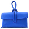 Modarno Borsetta Pochetta Gancio ad Anello in vera pelle 24x7x13 cm