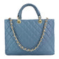 Modarno Borsa con manico intrecciato in Vera Pelle "Trapuntata" a Mano e a Spalla 33x14x24 cm