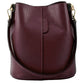Modarno Borsetta a Secchiello Giulia in Vera Pelle Dollaro 23x16x27 cm