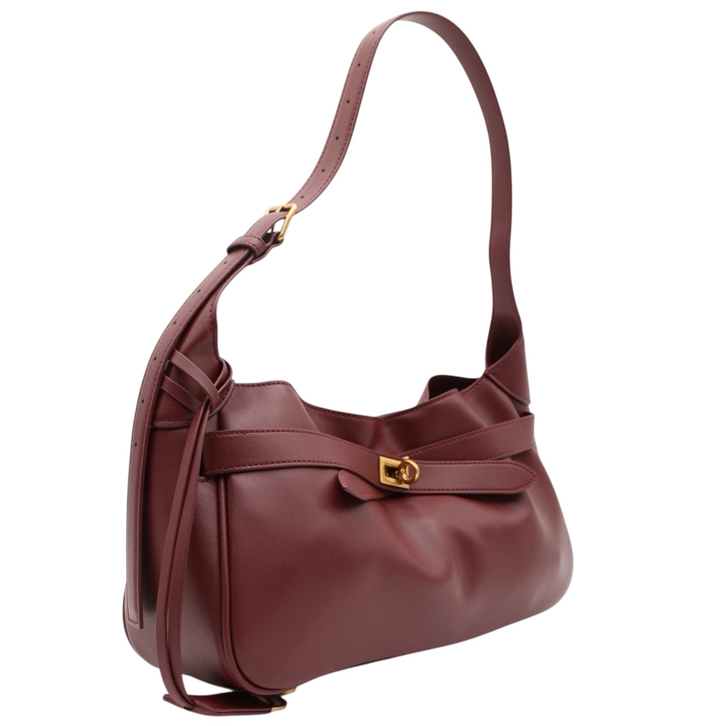 Modarno borsa a spalla in vera pelle con fibbia 32x11x21 cm