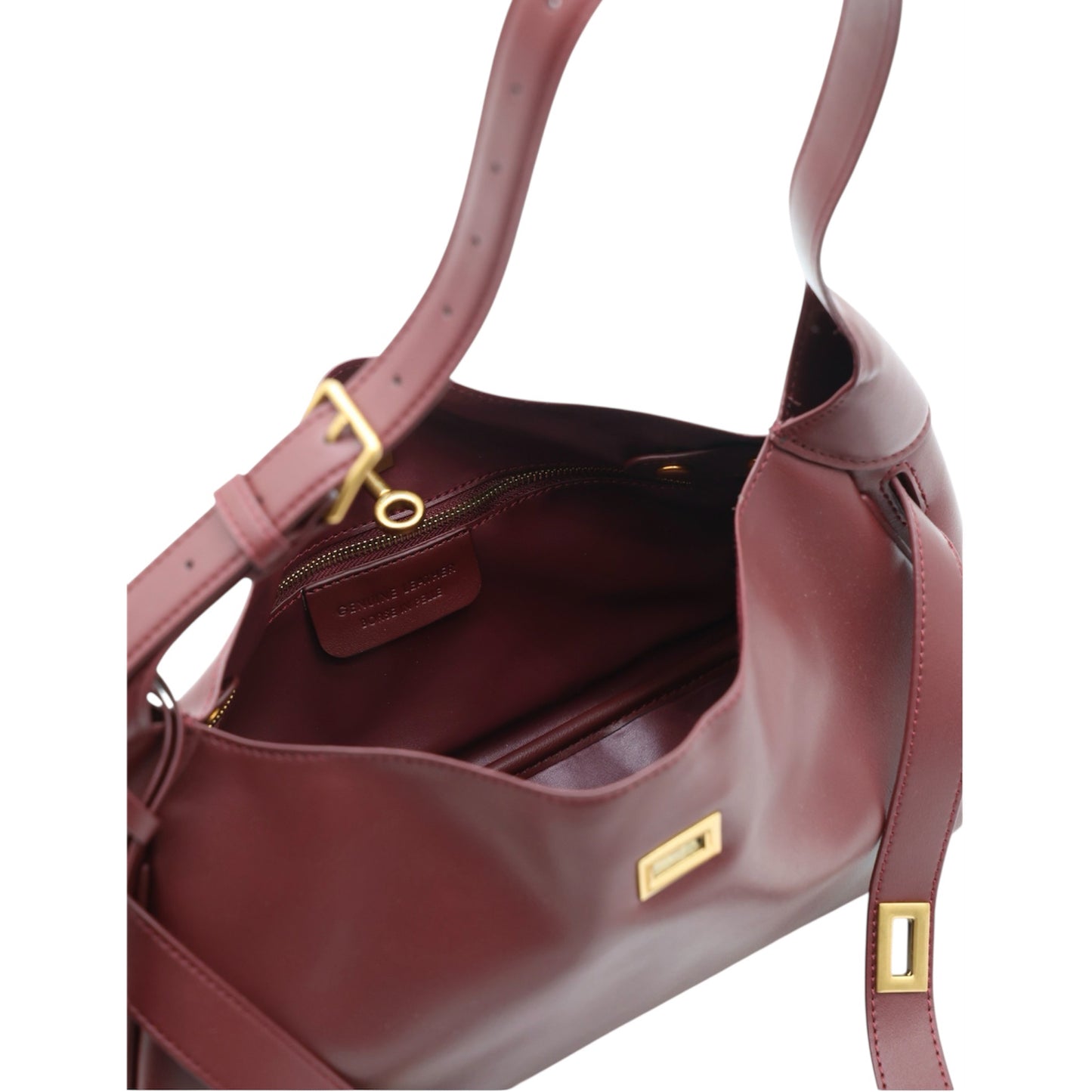 Modarno borsa a spalla in vera pelle con fibbia 32x11x21 cm