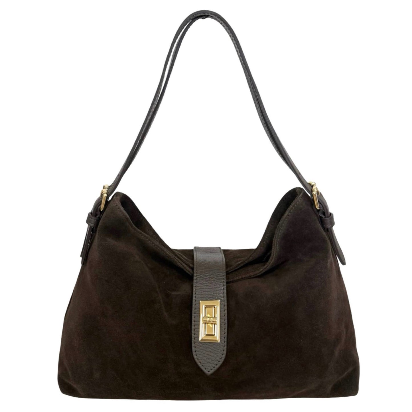 Modarno Borsa a tracolla in vera pelle camoscio  35x11x24 cm