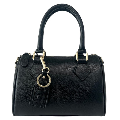 Modarno Borsetta donna bauletto Marra vera pelle 23x13x17 cm