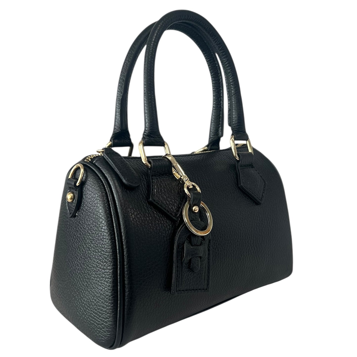 Modarno Borsetta donna bauletto Marra vera pelle 23x13x17 cm