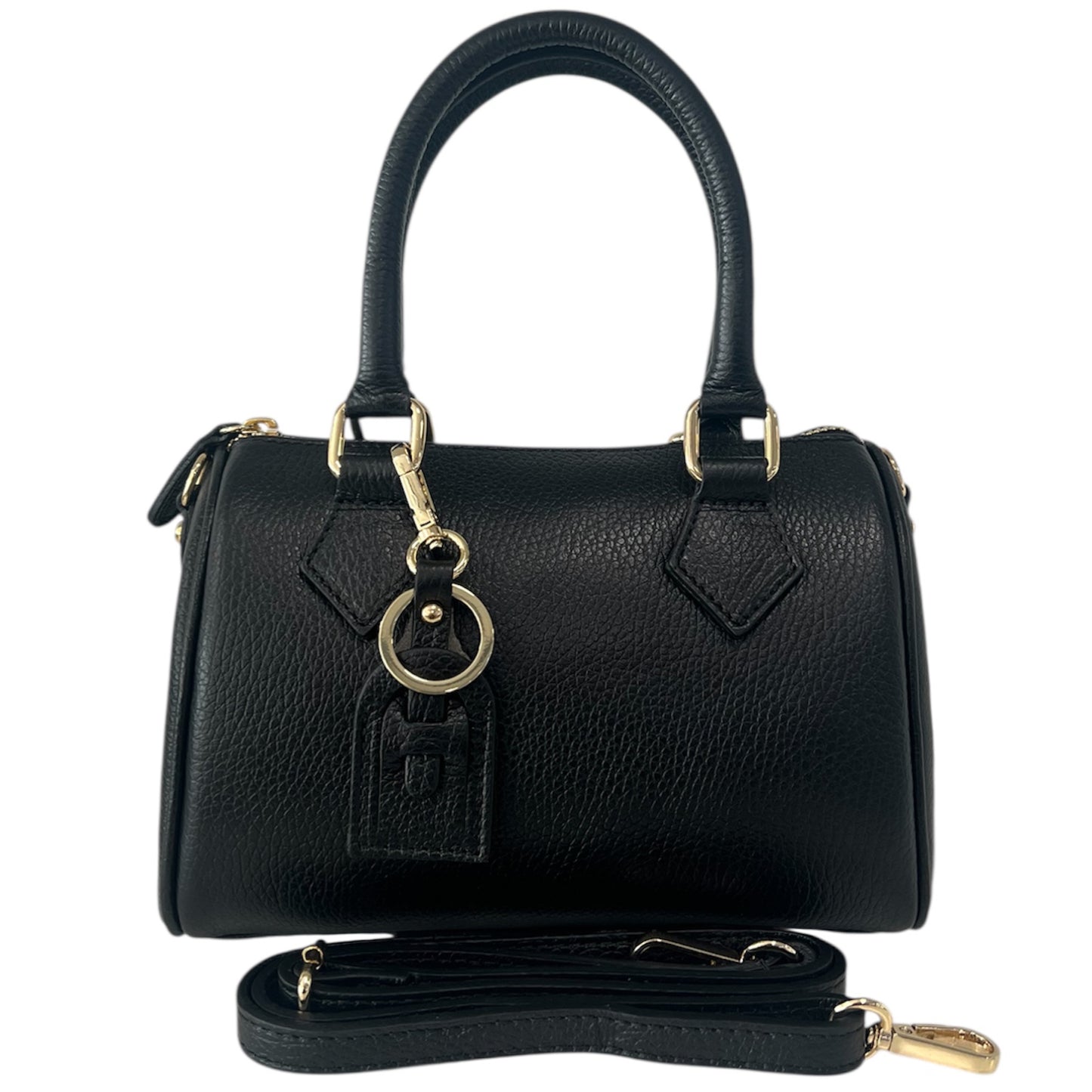 Modarno Borsetta donna bauletto Marra vera pelle 23x13x17 cm