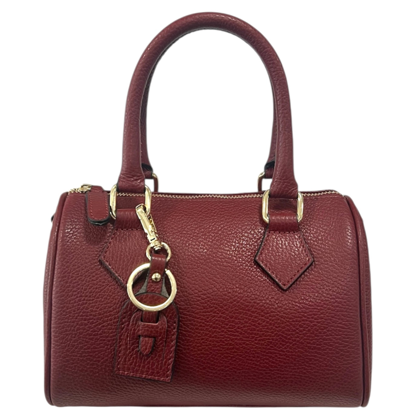 Modarno Borsetta donna bauletto Marra vera pelle 23x13x17 cm