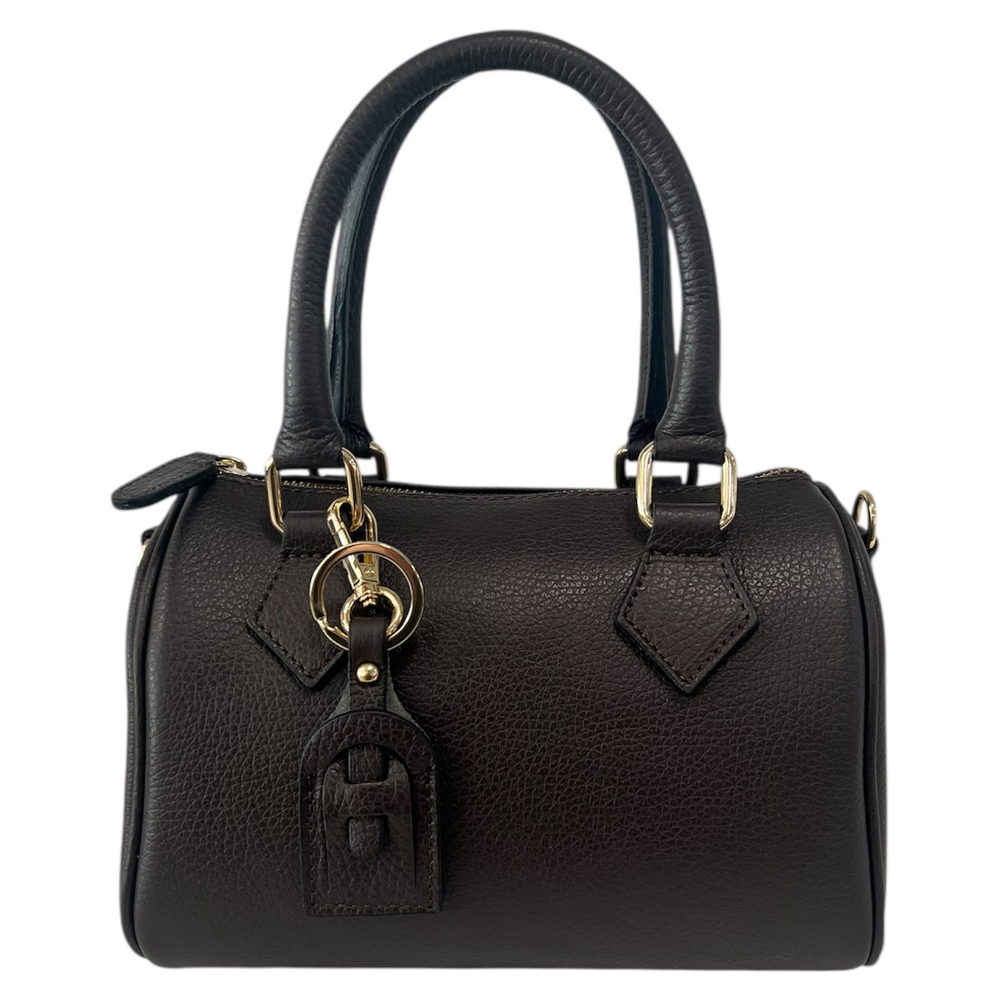 Modarno Borsetta donna bauletto Marra vera pelle 23x13x17 cm