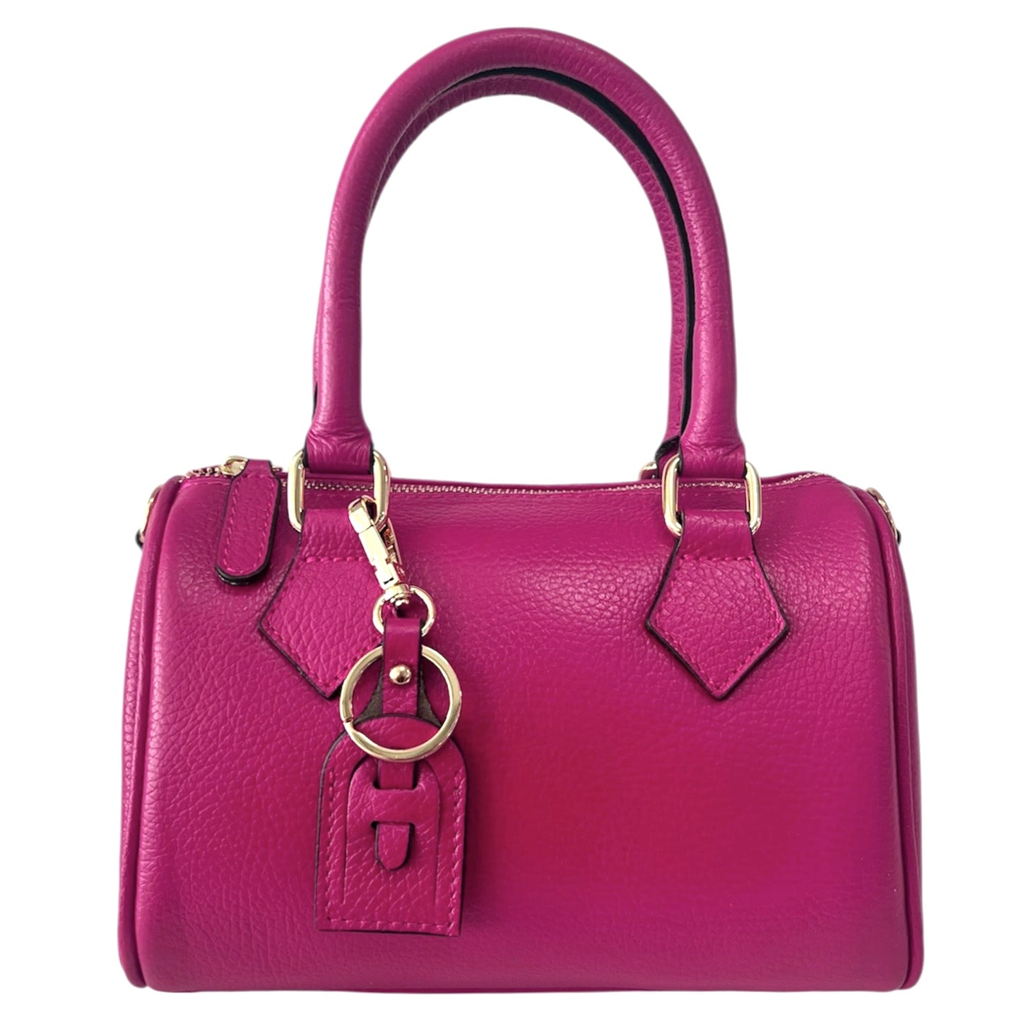 Modarno Borsetta donna bauletto Marra vera pelle 23x13x17 cm