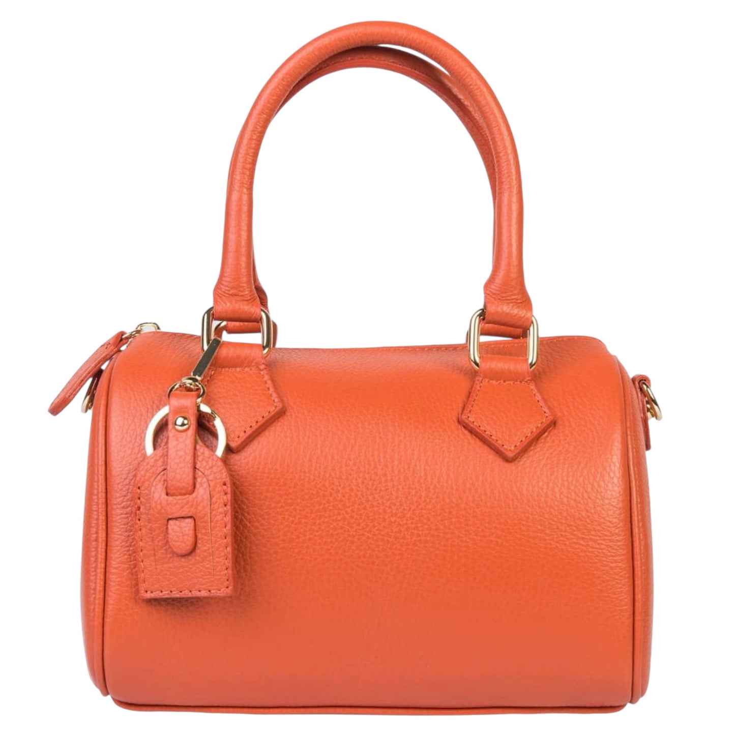 Modarno Borsetta donna bauletto Marra vera pelle 23x13x17 cm