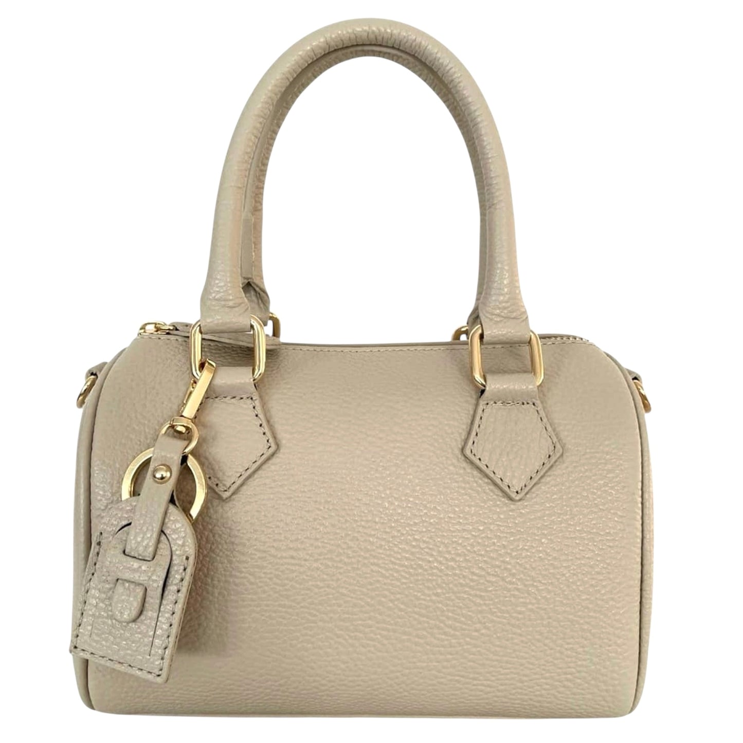 Modarno Borsetta donna bauletto Marra vera pelle 23x13x17 cm