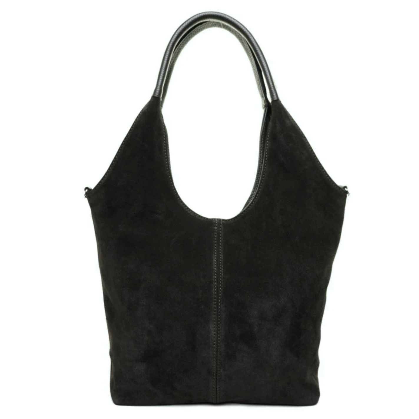 Modarno Borsa donna Shopper a spalla/tracolla in vera pelle camoscio 30x11x30 cm