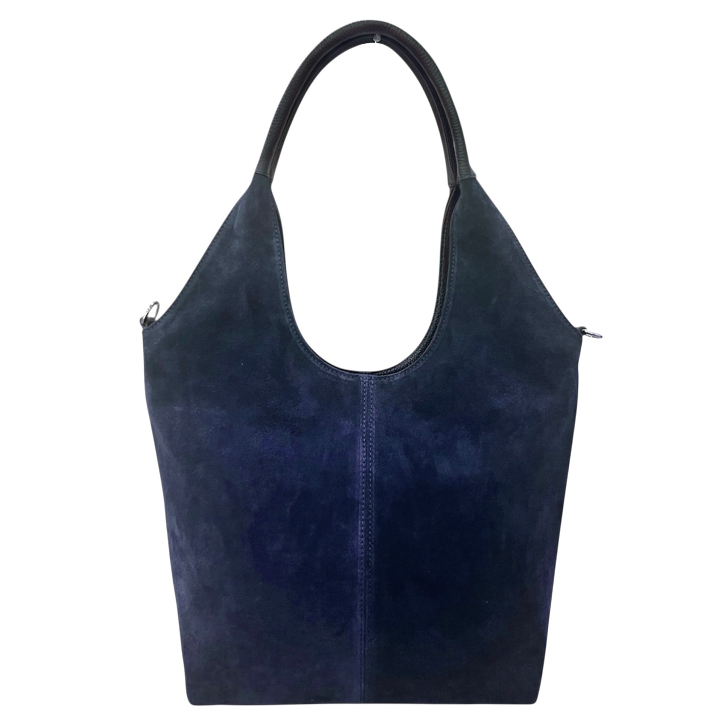 Modarno Borsa donna Shopper a spalla/tracolla in vera pelle camoscio 30x11x30 cm