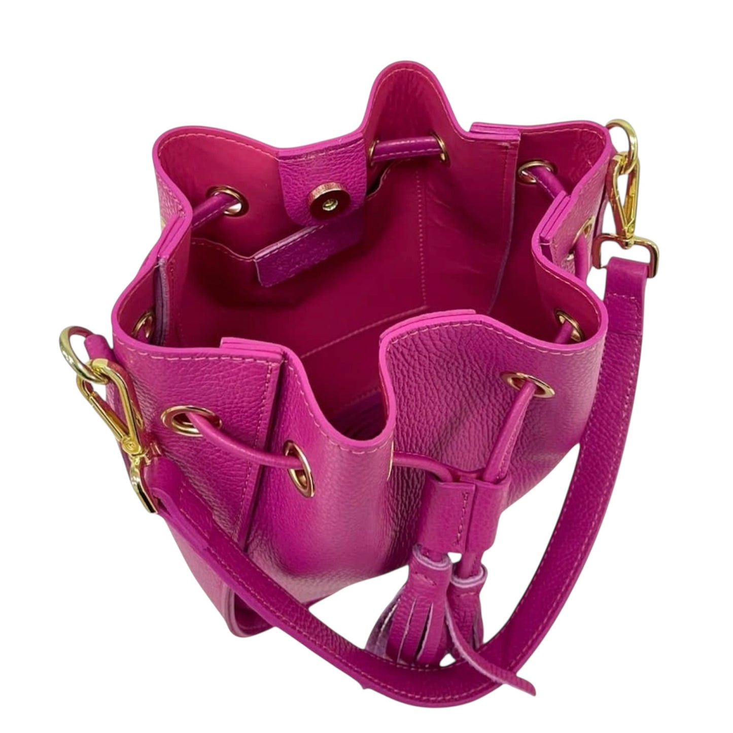 Modarno Borsetta Secchiello vera pelle 21x11x23 cm