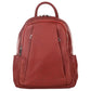 Modarno Zaino Donna in vera pelle multi tasche  35x12x25 cm