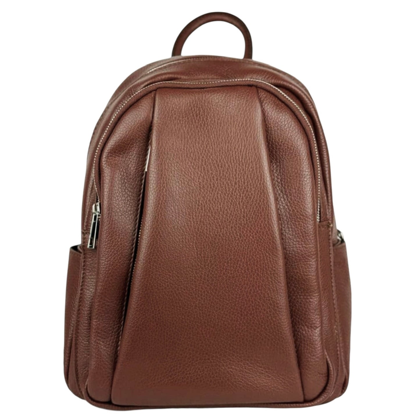 Modarno Zaino Donna in vera pelle multi tasche  35x12x25 cm