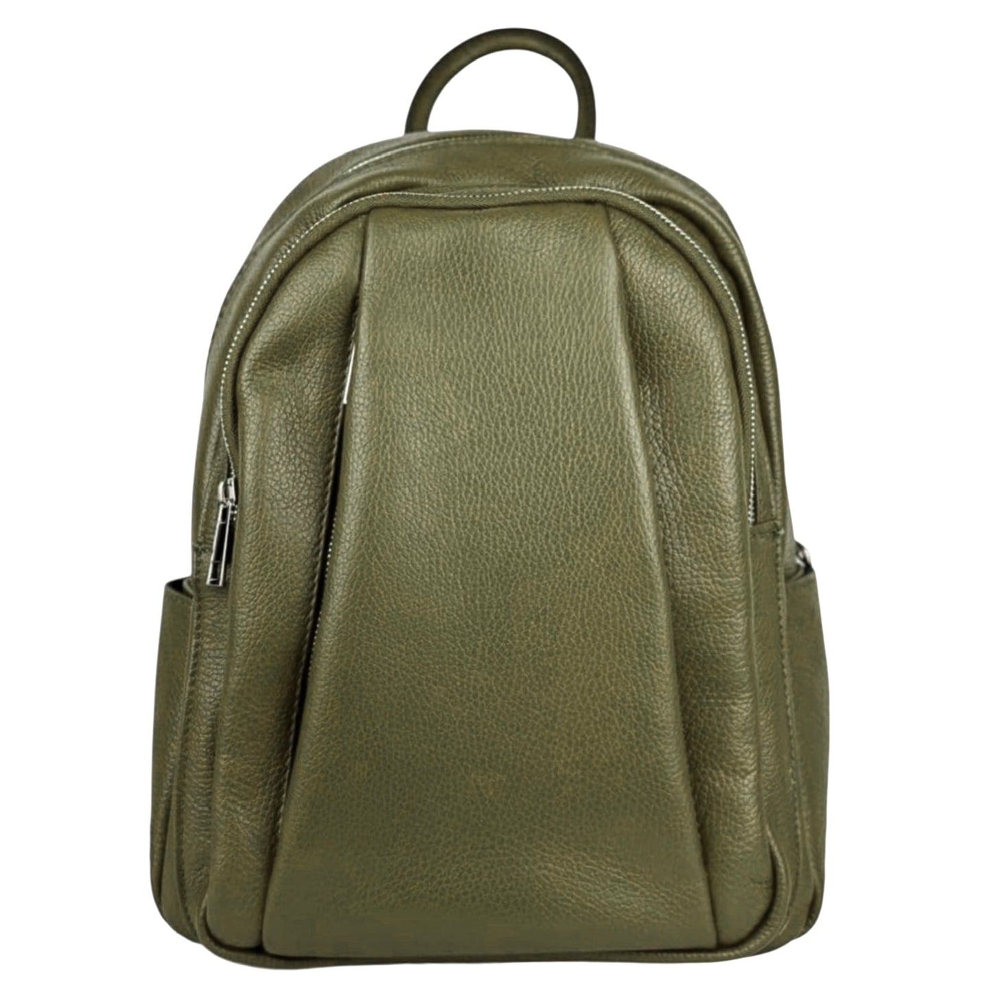 Modarno Zaino Donna in vera pelle multi tasche  35x12x25 cm