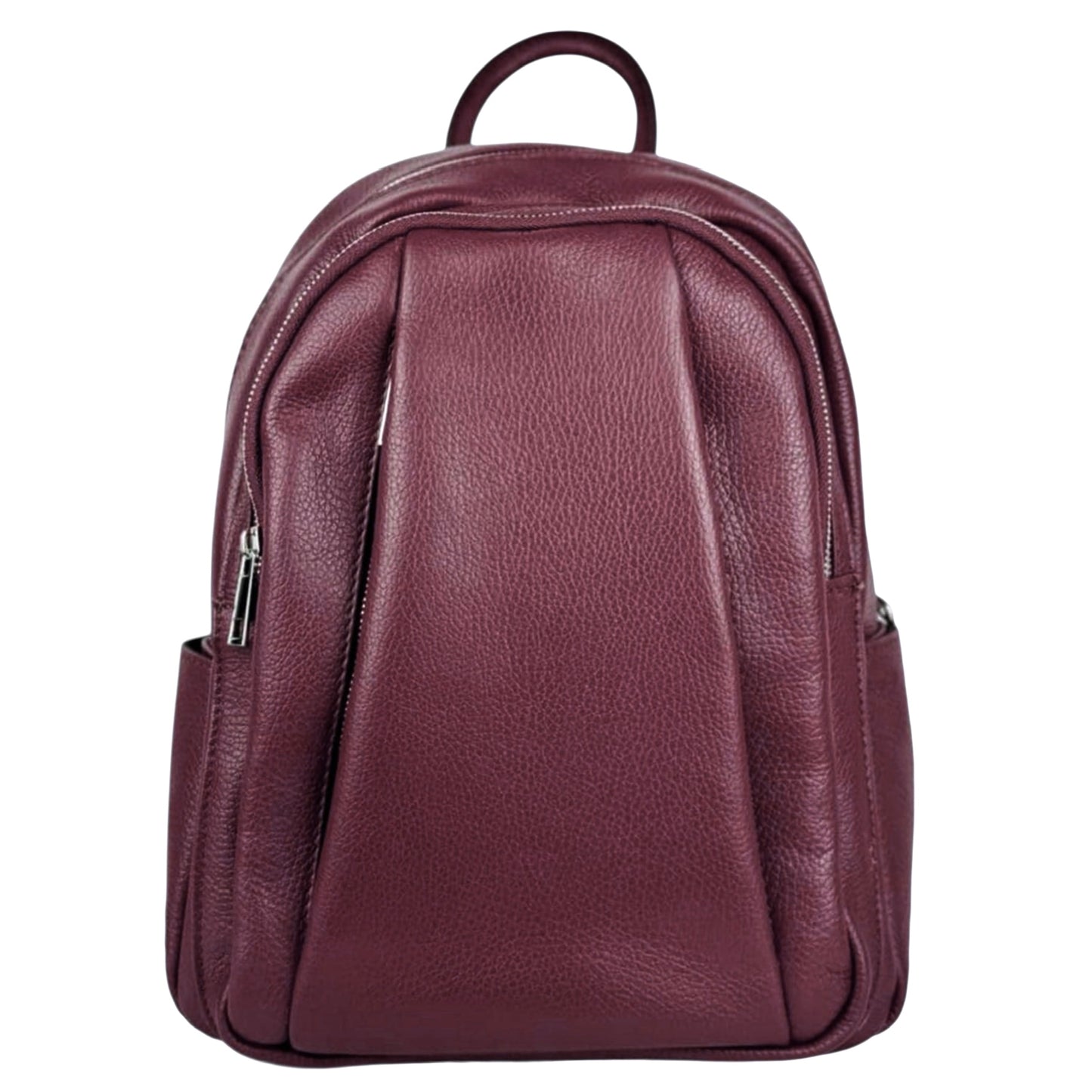 Modarno Zaino Donna in vera pelle multi tasche  35x12x25 cm