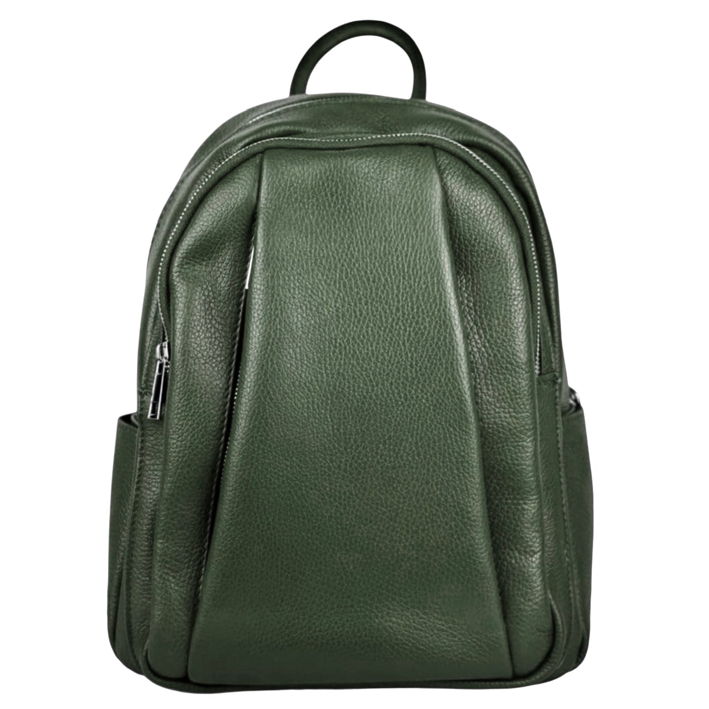 Modarno Zaino Donna in vera pelle multi tasche  35x12x25 cm