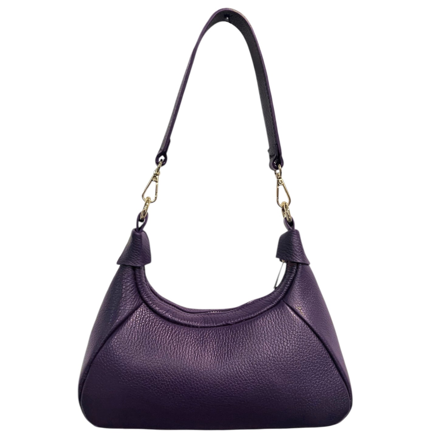 Modarno Borsetta a mano/tracolla BIBI in vera pelle 26x8x13cm