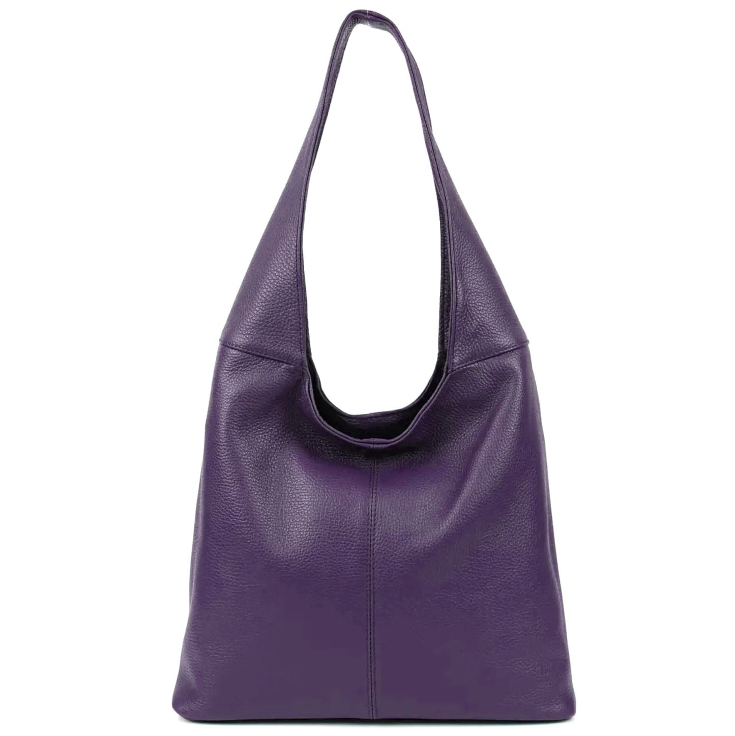 Modarno Hobo-Umhängetasche aus echtem Leder, hergestellt in Italien, 38 x 16 x 28 cm