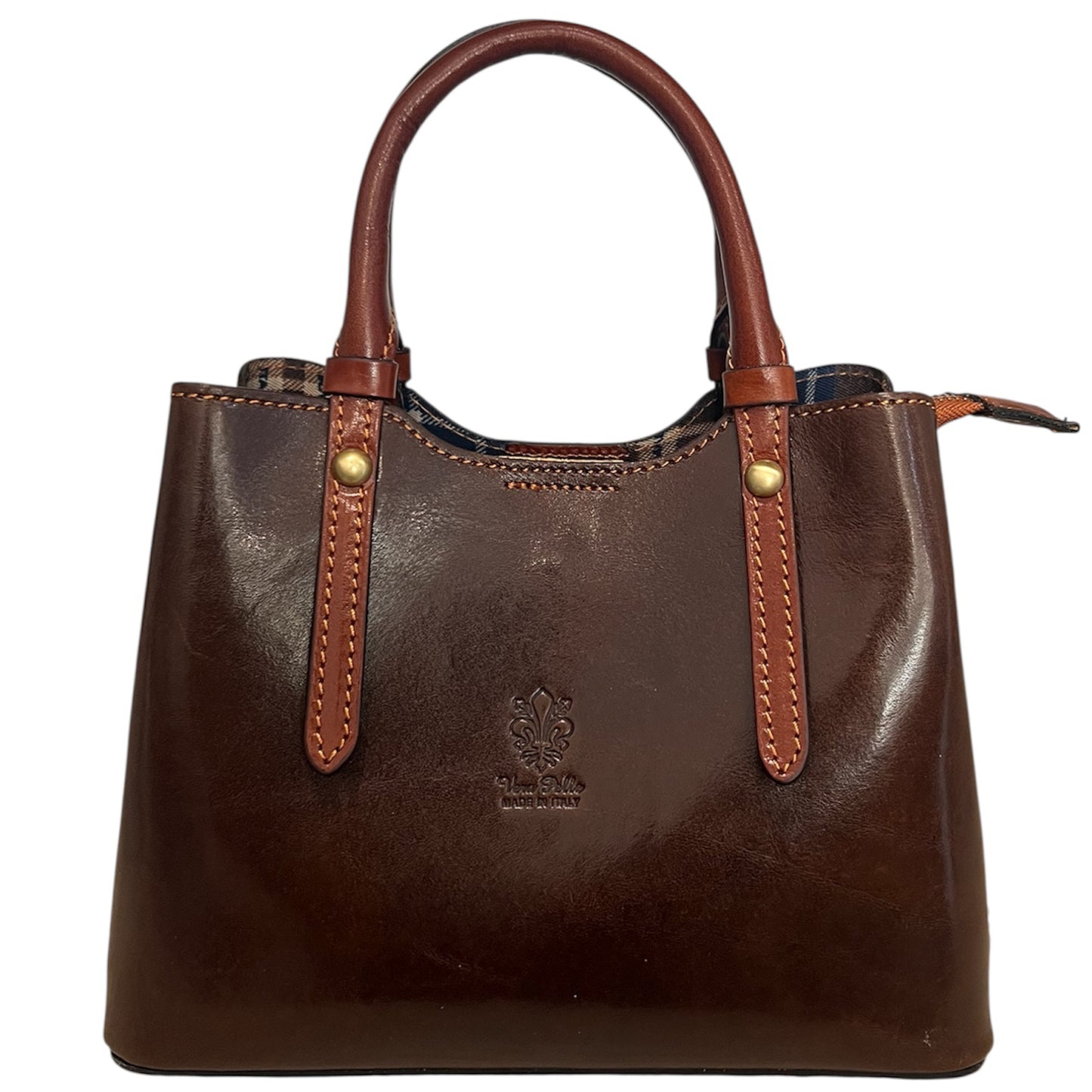 Modarno Borsetta a mano e a tracolla Cindy Pelle Vacchetta 24x11x18 cm