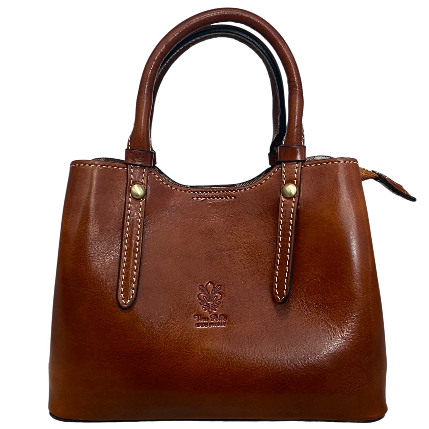 Modarno Borsetta a mano e a tracolla Cindy Pelle Vacchetta 24x11x18 cm